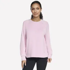 スケッチャーズ レディース トップス Tシャツ クルーネック Womenskechers COZY LUXE Crewneck Fragrant Lilac ライラックのサムネイル