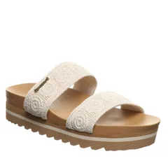 ベアパウ レディース シューズ サンダル プラットフォーム Bearpaw Mandy Womens Platform Slide Sandals Wedge SlipOn Comfort Sandaのサムネイル