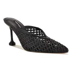 ナインウェスト レディース シューズ パンプス Nine West Grasso Womens Pointed Toe SlipOn Dress Mules Black ブラックのサムネイル