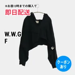 W.W.G フーズフーギャラリー パーカー F ブラック コットン 無地 プルオーバー 長袖 レディースのサムネイル