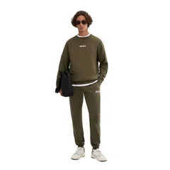 エレッセ メンズ アウター ニット・セーター スウェット シャツ Ellesse Mens Kiamto 2 Sweatshirt Khaki Green グリーンのサムネイル