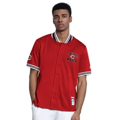 スターター メンズ アウター ジャケット・ブルゾン Menstarte red Cincinnati Reds ButtonUp Short Sleeve Jacket Red レッドのサムネイル