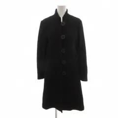 ソニア ソニアリキエル SONIA SONIA RYKIEL スタンドカラーコート 38 ロング丈 無地 切り替えデザイン 黒 ブラック /YF ■ECF007のサムネイル