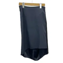 バレンシアガ BALENCIAGA スカート 34 紺 ネイビー 無地 アシンメトリーヘム /KK ■GY62のサムネイル