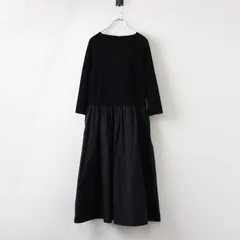【値下げ】2023SS オンワード樫山 ニジュウサンク 23区 洗える ハイカウントライトタフタ ドッキング ワンピース 38/ブラック【2400014456233】のサムネイル