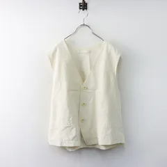 【値下げ】2021SS ジャーナルスタンダードラックス journal standard luxe Si/Wワッシャーベスト/キナリ ジレ 羽織り シルク ウール【2400014462579】のサムネイル