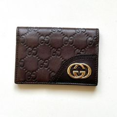 GUCCI グッチ インターロッキングG カードケース 名刺入れ ブラック