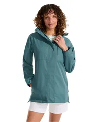 ランズエンド レディース アウター コート Lands End Womens Waterproof Raincoateal pool ティールのサムネイル