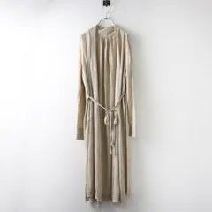【値下げ】ハグオーワー クロスアンドクロス HUG O WaR Cloth&Cross リネン カシュクール ローブ ワンピース /ベージュ【2400014479324】のサムネイル
