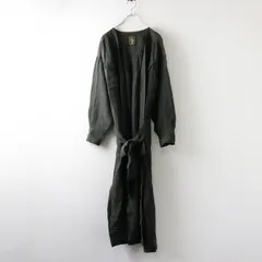 【値下げ】ハグオーワー クロスアンドクロス HUG O WaR Cloth&Cross リネン ポケット ワンピース /チャコール系【2400014479362】のサムネイル