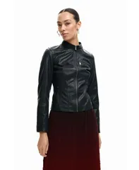 デジグアル レディース アウター ジャケット・ブルゾン Desigual Womens Mao Collar Jacket Black ブラックのサムネイル