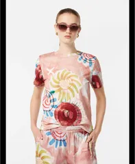 スコッチアンドソーダ レディース トップス Tシャツ レギュラーフィット プリント SCOTCH SODA Womens All over printed regular fitShirt Abstrのサムネイル