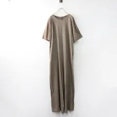 【値下げ】2023SS プラージュ Plage nep cotton オールインワン 38/モカ ブラウン系 ネップ コットン 半袖 サロペット ワイド【2400014484892】のサムネイル