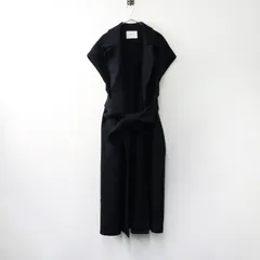 【値下げ】オンワード樫山 ネイヴ ×NAVE AYAKO FUKUDA ボリュームリバージレ 2/ブラック 羽織り ロング コート アウター メルトン【2400014505252】のサムネイル