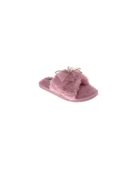 バッジェリーミシュカ レディース シューズ サンダル Badgley Mischka Womens Bow Comfort Slippers Pink ピンクのサムネイル