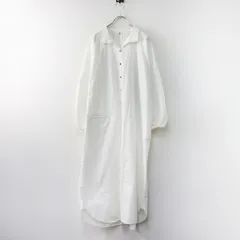 【値下げ】ハグオーワー クロスアンドクロス HUG O WaR Cloth&Cross スタンドカラー シャツワンピース/オフホワイト ドレス 羽織り【2400014523232】のサムネイル