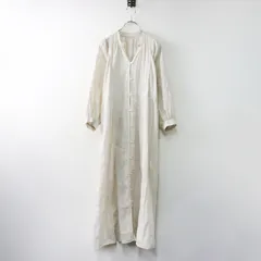 【値下げ】グリーンレーベルリラクシング green label relaxing CFC コットン ドビー ギャザー ワンピース/ベージュ ドレス  レース【2400014520040】のサムネイル