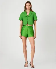 フレンチコネクション レディース トップス シャツ 半袖 French Connection WomenshortSleeve Colla red Top Botanica Green グリーンのサムネイル