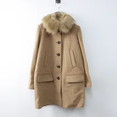 【値下げ】ジルスチュアート JILLSTUART フォックスファー付き ステンカラーコート S/ブラウン アウター ジャケット 上着【2400014520958】のサムネイル