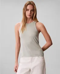カルバンクライン レディース トップス タンクトップ クルーネック ノースリーブ Calvin Klein Womens Viscose Sleeveless Crewneck Tank Topaleのサムネイル