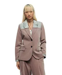 デジグアル レディース アウター ジャケット・ブルゾン コート ブレザー Desigual Womens blazer coat Pink ピンクのサムネイル