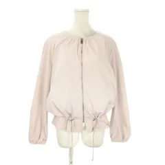 ザラ ベーシック ZARA BASIC OUTERWEAR ブルゾンジャケット 上着 M ピンク 無地 ラウンドネック 長袖 /AO10 ■GY70のサムネイル