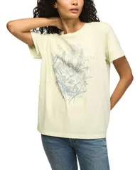 ラッキーブランド レディース トップス シャツ クルーネック フラワー柄 フラワー Lucky Brand Womens Floral Botanical Crewneck Boyfriend Topのサムネイル