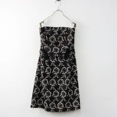 【値下げ】トッカ TOCCA フラワー刺繍 チュール ドット ベアワンピース 2/ブラック 花柄 ノースリーブ【2400014546477】のサムネイル