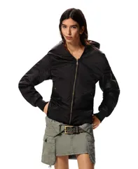 デジグアル レディース アウター ジャケット・ブルゾン フーデッドジャケット Desigual Womens Hooded jacket masha popova Black ブラックのサムネイル