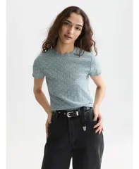 スコッチアンドソーダ レディース トップス Tシャツ SCOTCH SODA Womenscotch and Soda Open Structure SlimFitShirt Aronaのサムネイル