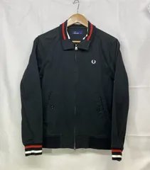 FRED PERRY フレッドペリー ハリントンジャケット ジップアップジャケット ブルゾン サイズ：S カラー：ブラックのサムネイル