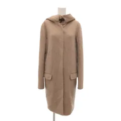ジョセフ JOSEPH 美品 コート フード カシミヤ混 ロング丈 トグルボタン 38 モカブラウン /NU ■ECF007のサムネイル