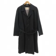 パパス Papas コットンナイロン ロングコート ライナー ベルト付き M 紺 ネイビー シングルブレスト D0444FC015A /TQ ■ECF007のサムネイル