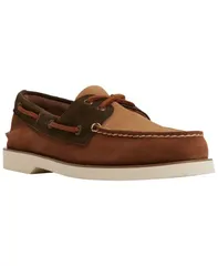 スペリー メンズ シューズ スニーカー Sperry Mens RoundToe Boat Shoes Brown ブラウンのサムネイル