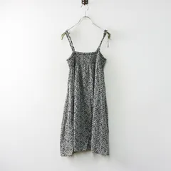 【値下げ】美品 ハグオーワー クロスアンドクロス HUG O WaR Cloth&Cross リバティジェイドプリントキャミチュニック｜ブラック【2400014567151】のサムネイル