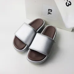 【値下げ】未使用 保管品 ワイスリー ヨウジヤマモト Y-3 SLIDE スライドサンダル 22.5cm シルバー┃プラットフォーム 厚底【2400014567793】のサムネイル