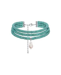 エティカ レディース アクセサリー ネックレス・チョーカー・ペンダントトップ レース ETTIKA Marina Layers Adjustable Choker Necklace Turquoiseのサムネイル