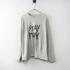 【値下げ】bibmilk ビブミルク STAY PUNK オーバーサイズ 長袖Tシャツ ライトグレー系/チュニック カットソー トップス【2400014536966】のサムネイル