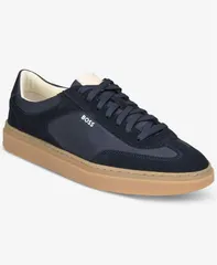 ヒューゴボス メンズ シューズ スニーカー レース Hugo Boss Mens Kieran LaceUp RoundToe Shoes Dark blue ブルーのサムネイル