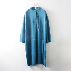【値下げ】良品 エルメス HERMES レーヨンシルク ベルトストラップ スキッパーワンピース 36 ブルー//フランス製 ドレス【2400014581379】のサムネイル