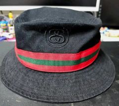 GUCCI シェリーライン サファリハット バケットハット 美品 黒 S GUCCI
