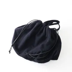 【値下げ】ERA. イーラ SHUKUJU WOOL HELMET BAG 縮絨ウールヘルメットバッグ 暗ネイビー┃巾着型 トートバッグ【2400014564921】のサムネイル