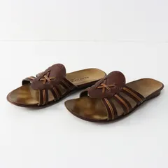 【値下げ】サルトル SARTORE レザーサンダル 38｜ブラウン 24.0-24.5cm 革 靴 シューズ【2400014562392】のサムネイル