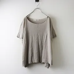 【値下げ】美品 定価2.3万 エヴァムエヴァ evam eva E231K202 linen wide pullover リネンワイド プルオーバー  グレー┃日本製【2400014586220】のサムネイル