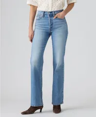 リーバイス レディース シューズ ブーツ・レインブーツ ジーンズ Levis Womens Wedgie Boot High Rise Jeans Probably Hereのサムネイル