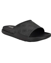 ゲス メンズ シューズ スニーカー GUESS Mens Magaria Branded Elevated Pool Slides Dark gray logo multi グレーのサムネイル