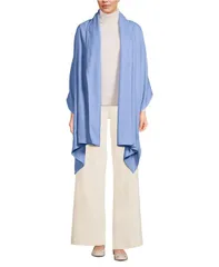 ランズエンド レディース アクセサリー マフラー・ストール・スカーフ Lands End Womens CashTouch Travel Wrap Clear blue sky ブルーのサムネイル