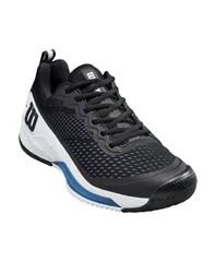 ウィルソン メンズ シューズ スニーカー Wilson Mens Rush Pro 45 Tennishoes Blackwhiteblue ホワイトのサムネイル