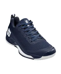 ウィルソン メンズ シューズ スニーカー Wilson Mens Rush Pro 45 Tennishoes Navyblazerwhite ホワイトのサムネイル