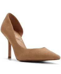 アルド レディース シューズ スリッポン・ローファー ALDO Womens Kaysie Dorsay SlipOn Pumps Light Beige Suede ベージュのサムネイル